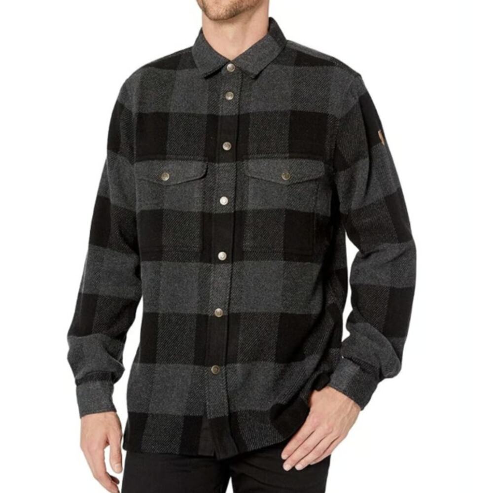 Fjällräven Men's Black Relaxed Fit Canada Shirt Size XS